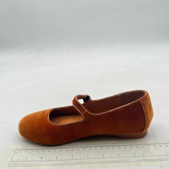 Pazzion Goldenrod Round Toe Mary Janes Comfortable Strap Buckled Ballet Flats - Picture 2 of 8